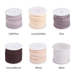 PandaHall Elite 5 rollos de piel sintética gamuza_2