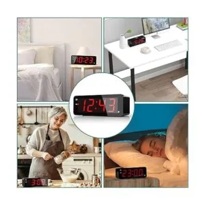 Reloj despertador pantalla grande de números LED de 1.8_7
