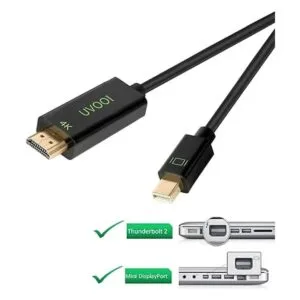Cable Mini DisplayPort 1.2 a HDMI 2.0 4K 15 pies UVOOI_2