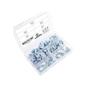 Hilitchi 105 piezas M4 5 6 8 10 Tuerca en T de acero_4