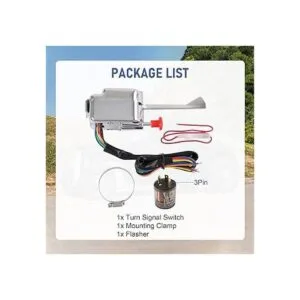 JDMSPEED Interruptor de señal de giro universal cromado de_3