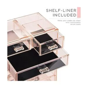 Sorbus Contenedor y exhibidor de acrílico para guardar_6