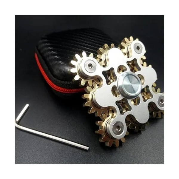 Fidget Spinner de latón puro engranajes de engranaje_2