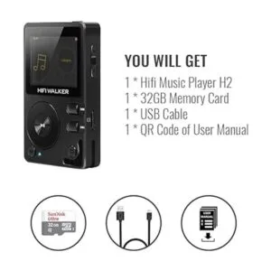 HIFI WALKER H2 reproductor de música Bluetooth MP3 de_5