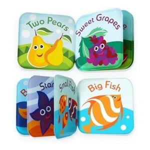 BabyBibi Libros flotantes de baño para bebés juguetes de_4
