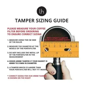 LuxHaus Tamper Espresso de 1.929 in Tamper de café_7