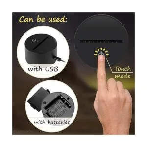 Faraoh Lámpara de luz nocturna 3D Lámpara de ilusión_4