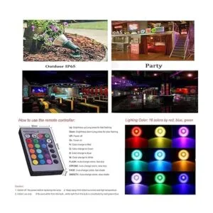 RAYWAY Par38 Bombilla LED RGB luz blanca cálida para_6