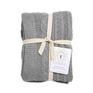 Burts Bees Baby Manta de punto trenzado manta de bebé y_2