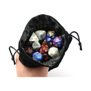 IvyFieldDice Bolsa de dados con cordón rojogrisnegro_5