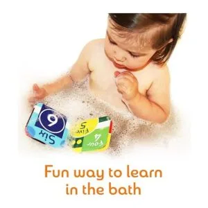 BabyBibi Libros flotantes de baño para bebés juguetes de_3