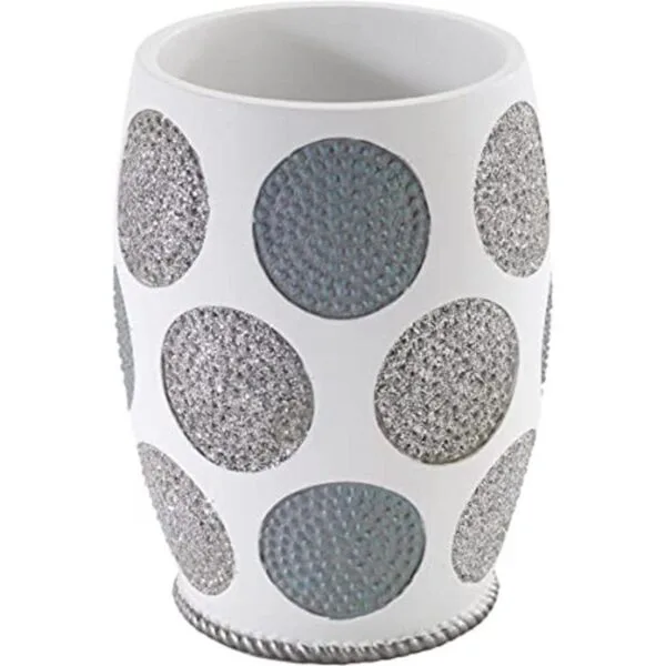 Avanti Linens Vaso con diseño de círculos de puntos_1