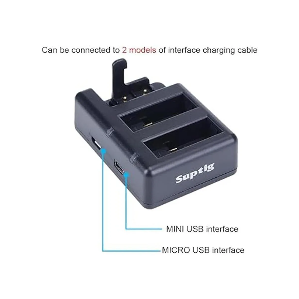 SupTig Cargador de batería Cargador para GoPro Hero 5 y_3