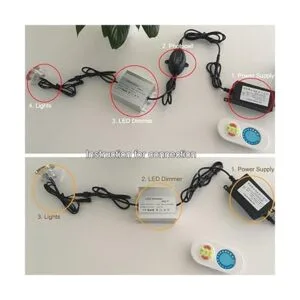 QACA Kit de luces LED para cubierta accesorios_5