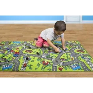 Alfombra de juego para niños ideal para jugar con coches_2