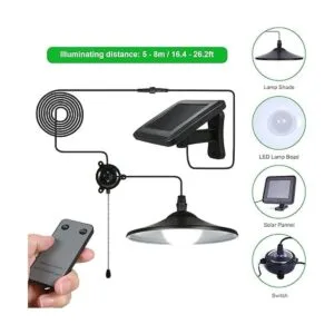 Lixada Lámpara exterior colgante de 3 Vatios. Funciona_2