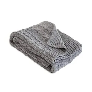Burts Bees Baby Manta de punto trenzado manta de bebé y_1
