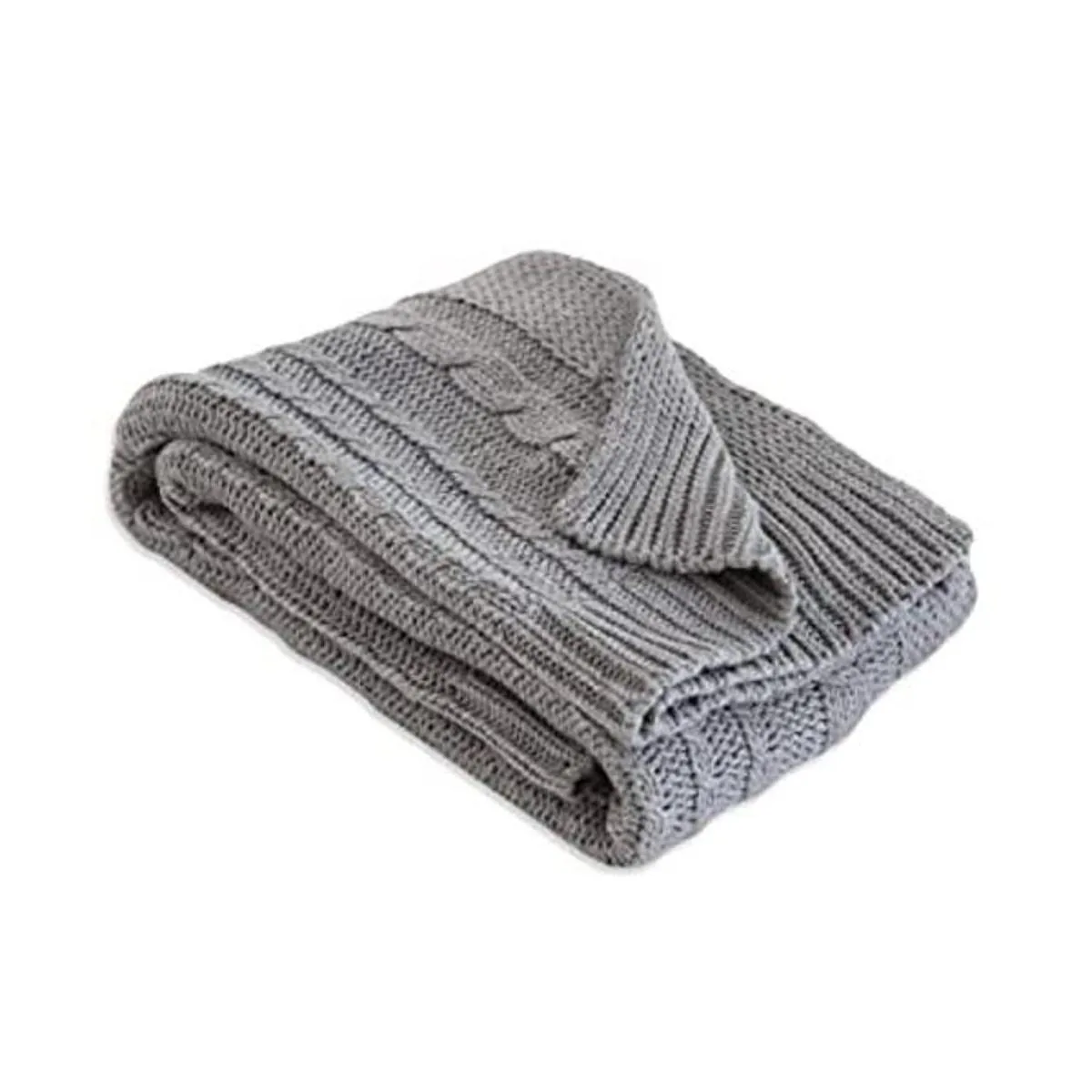 Burts Bees Baby Manta de punto trenzado manta de bebé y_1