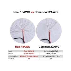 MILAPEAK 10 pares de cables de enchufe de barril de_2