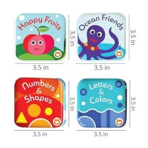BabyBibi Libros flotantes de baño para bebés juguetes de_6