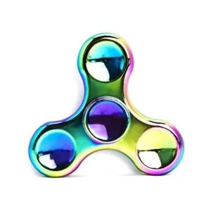 Fidget Spinner de metal arco iris antiansiedad alivia el_1