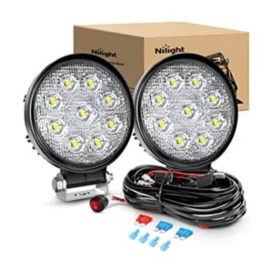 Nilight 2 lámparas redondas de conducción de inundación de_1