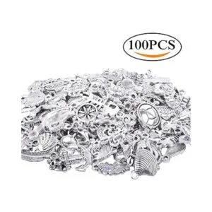 BronaGrand 100 colgantes mixtos de plata antigua para_6