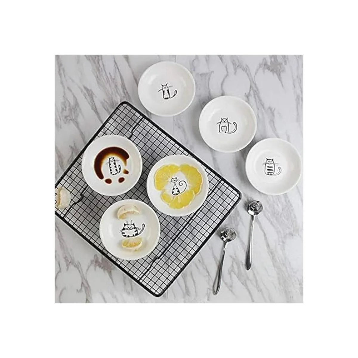 Plato de cerámica súper lindo para gatos mini plato de_7