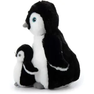 The Petting Zoo Peluche de pingino Softee mamá y bebé_3