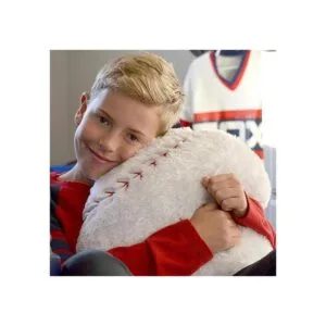 CatchStar Almohada de béisbol esponjosa de peluche con_6