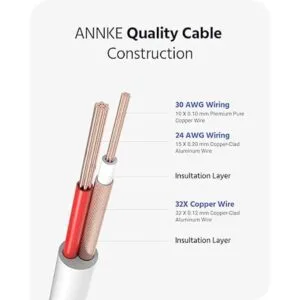 ANNKE Paquete de 4 cables de cámara de seguridad de 150_6