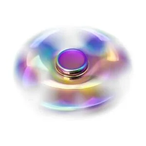 Fidget Spinner de metal arco iris antiansiedad alivia el_6