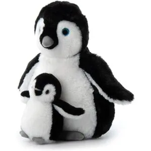 The Petting Zoo Peluche de pingino Softee mamá y bebé_2