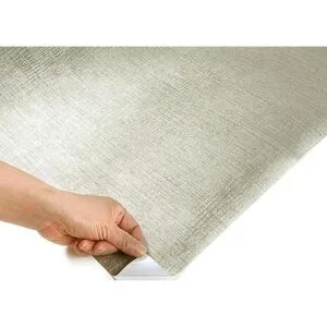 Roserosa Papel pintado de vinilo con textura metálica_4