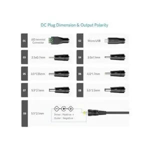 Belker Adaptador universal de 30 W 3 V 4.5 V 5 V 6 V_3