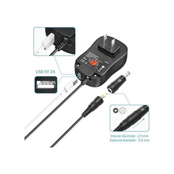 Belker Adaptador universal de 30 W 3 V 4.5 V 5 V 6 V_5
