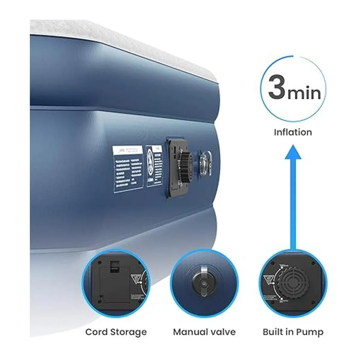 Active Era Air Mattress with Builtin Pump Elevated_6