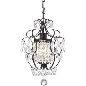 EDVIVI Amorette Mini candelabro de cristal 1 luz moderna_1