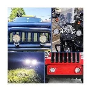 Nilight 2 lámparas redondas de conducción de inundación de_2