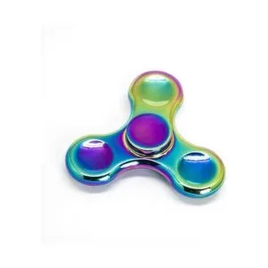 Fidget Spinner de metal arco iris antiansiedad alivia el_2