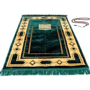 Alfombra de oración musulmana islámica de alta calidad_2