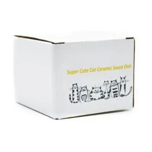 Plato de cerámica súper lindo para gatos mini plato de_5