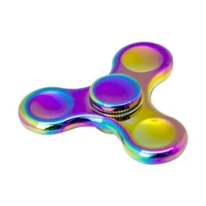 Fidget Spinner de metal arco iris antiansiedad alivia el_3