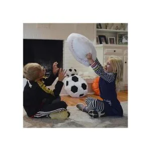 CatchStar Almohada de béisbol esponjosa de peluche con_4