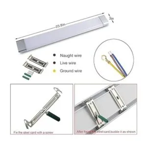 GALYGG Lámpara LED de 2 pies 26 W 2300 lm 6500 K luz_2