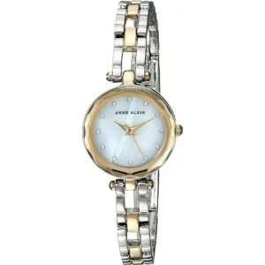 Anne Klein Reloj de pulsera abierto de dos tonos con_1