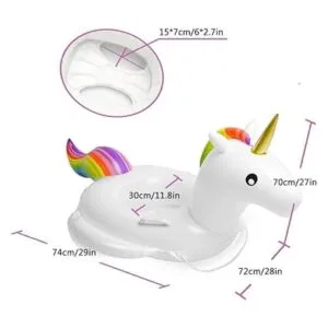 Flotador de piscina para bebés flotadores de unicornio_2
