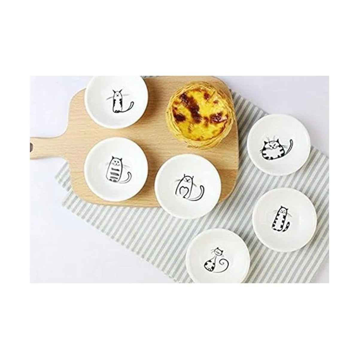 Plato de cerámica súper lindo para gatos mini plato de_4