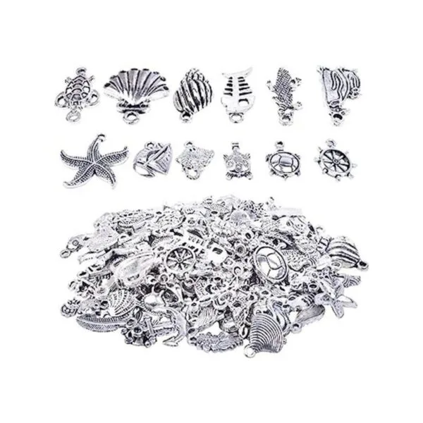 BronaGrand 100 colgantes mixtos de plata antigua para_1