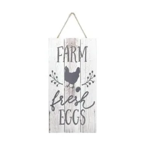 MRC Wood Products Farm Fresh Eggs Placa de madera 2.0 x_1